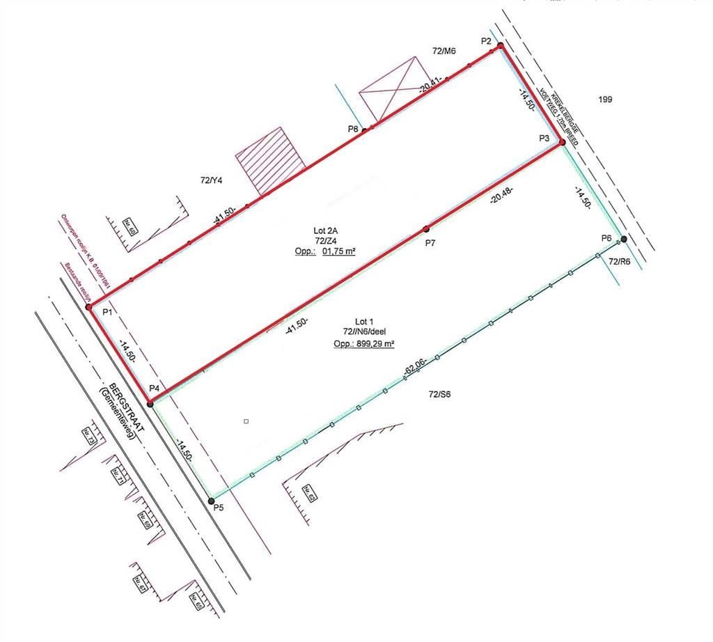 Bouwgrond te  koop in Kapellen 2950 350000.00€  slaapkamers m² - Zoekertje 29071