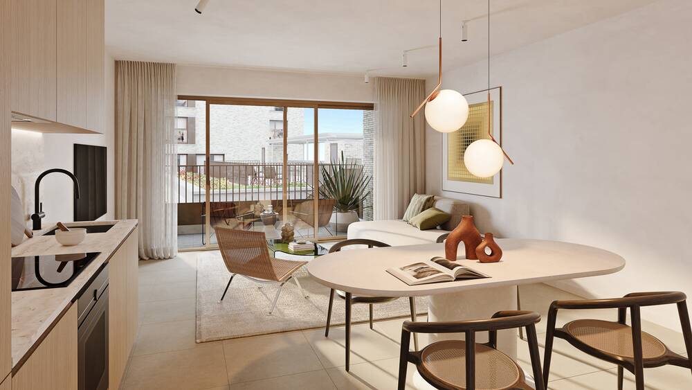Appartement te  koop in Mechelen 2800 0.00€ 1 slaapkamers 64.00m² - Zoekertje 161050