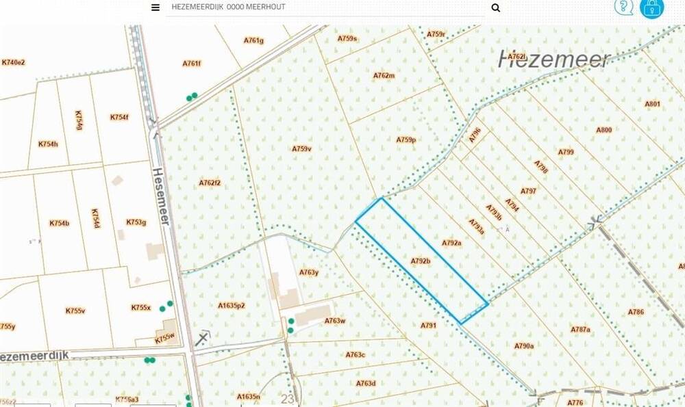 Grond te  koop in Meerhout 2450 30000.00€  slaapkamers m² - Zoekertje 232911