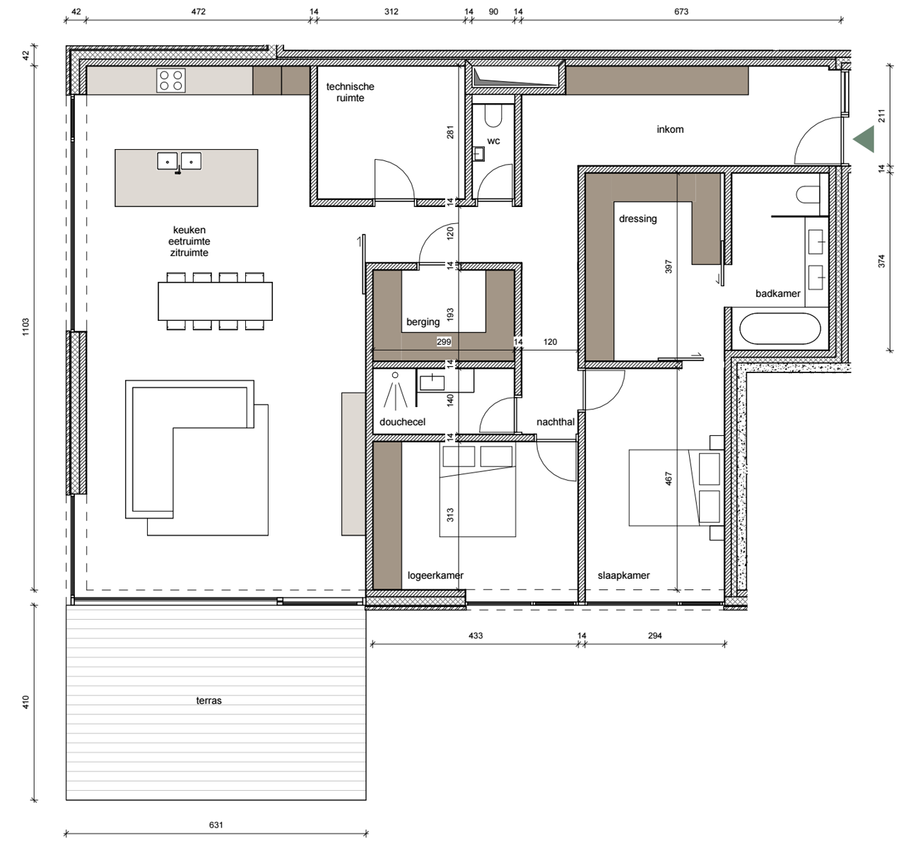 Appartement te  koop in Mechelen 2800 738000.00€ 2 slaapkamers 177.00m² - Zoekertje 297057