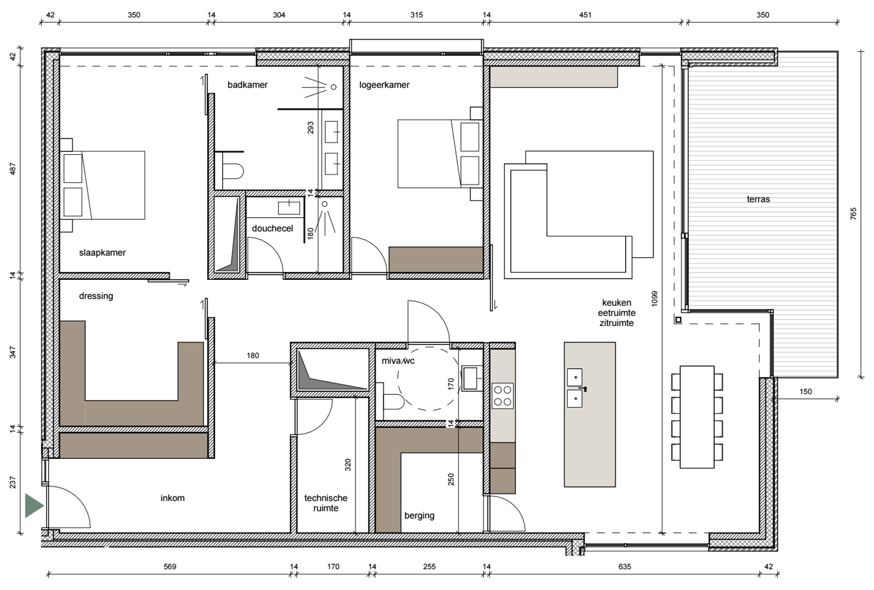 Appartement te  koop in Mechelen 2800 787500.00€ 2 slaapkamers 186.00m² - Zoekertje 296978