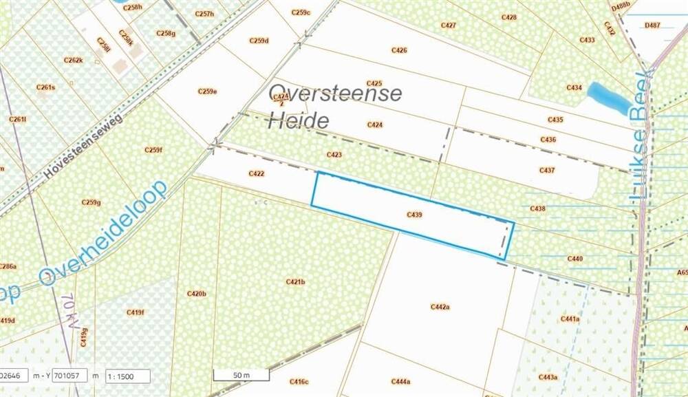 Grond te  koop in Meerhout 2450 50000.00€  slaapkamers m² - Zoekertje 307456