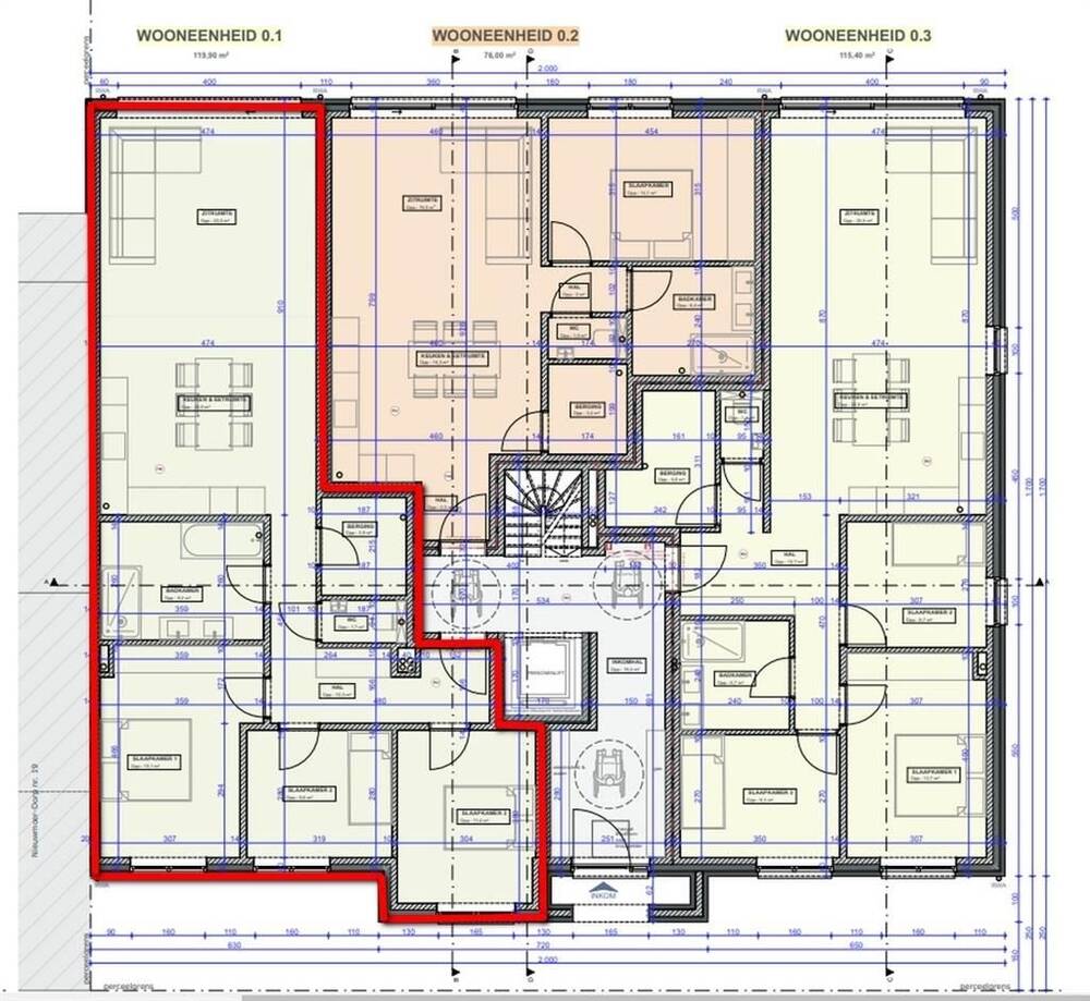 Appartement te  koop in Kalmthout 2920 395000.00€ 3 slaapkamers 119.90m² - Zoekertje 306653